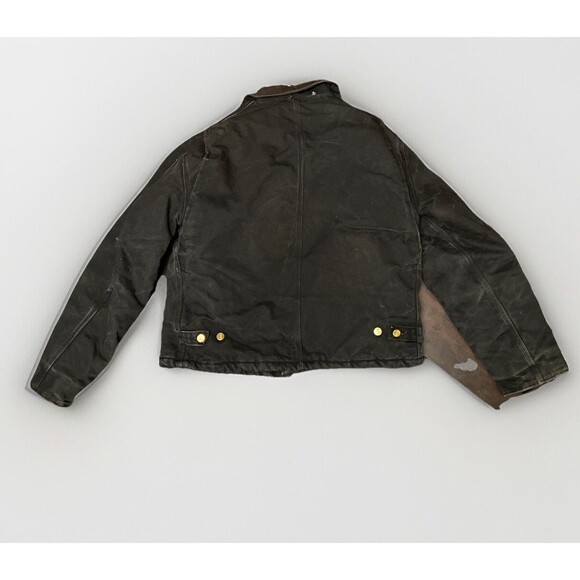Vintage Carhartt JO2 Blk Black Jacket Collared Size 46 Reg USA - Picture 2 of 8